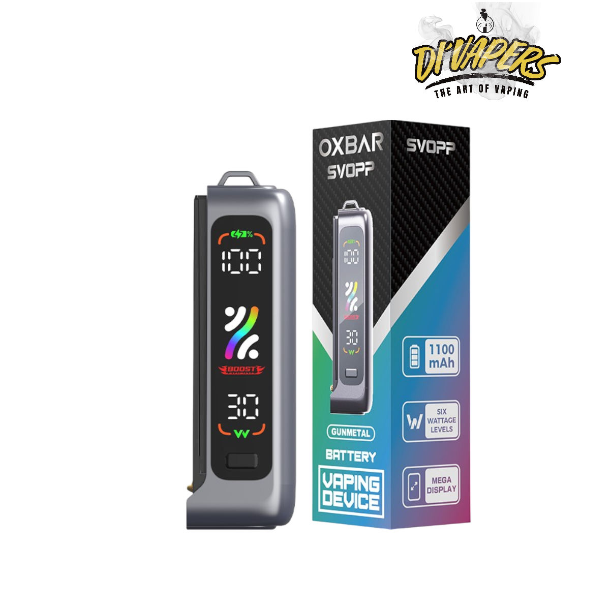 OXBAR SVOOP BATERIA | GUNMETAL