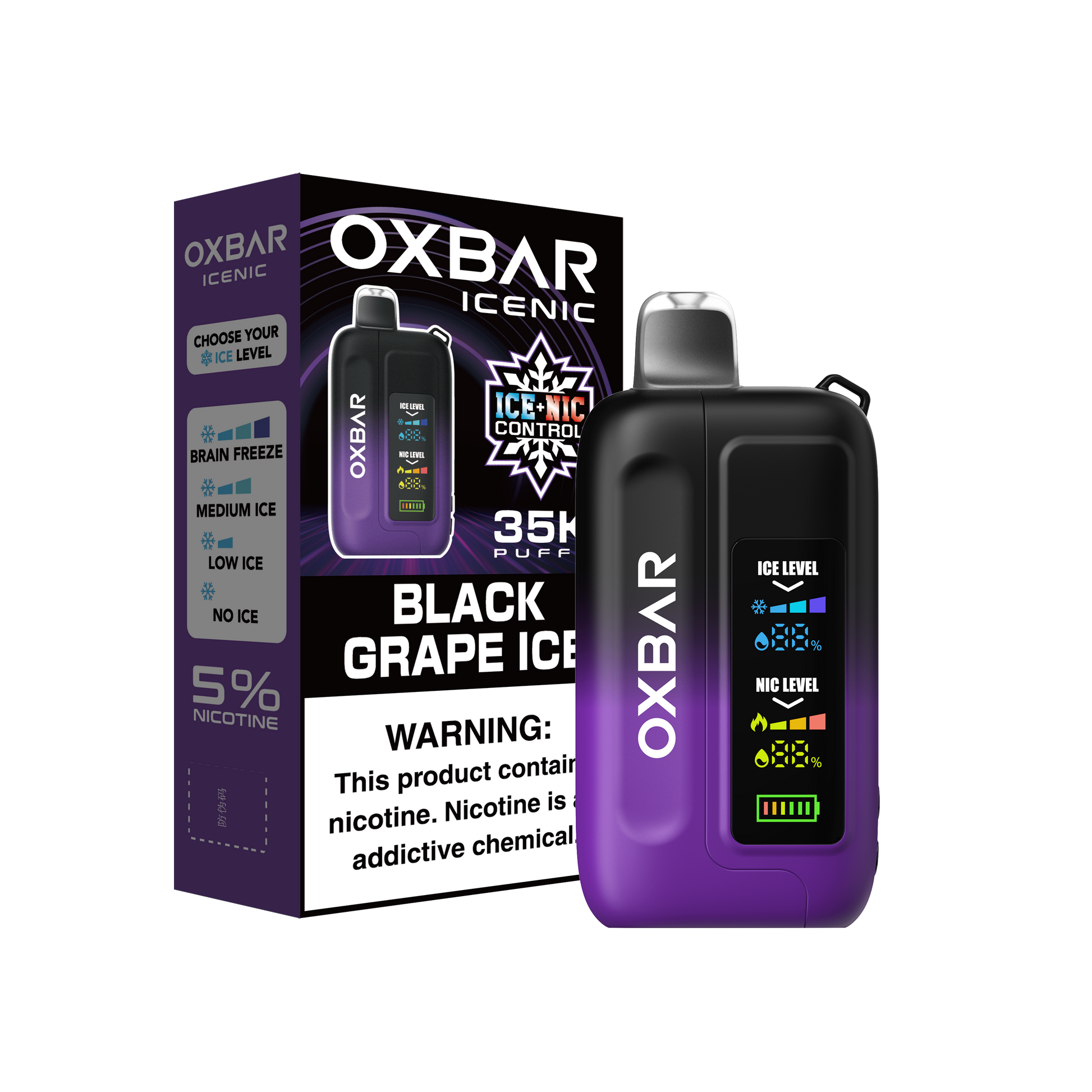 OXBAR 35 K ICE - NIC | GRAPE ICE