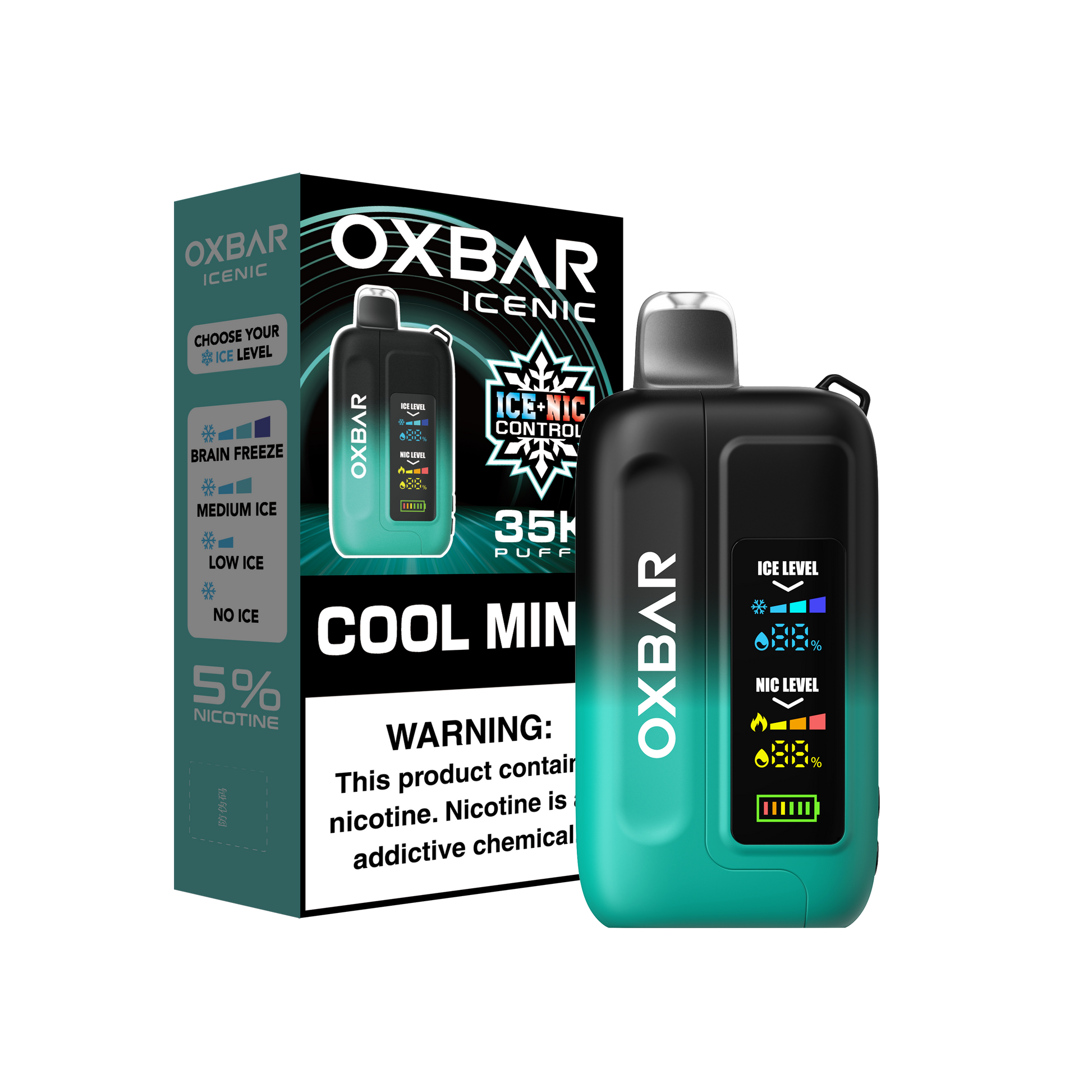 OXBAR 35 K ICE - NIC | COOL MINT