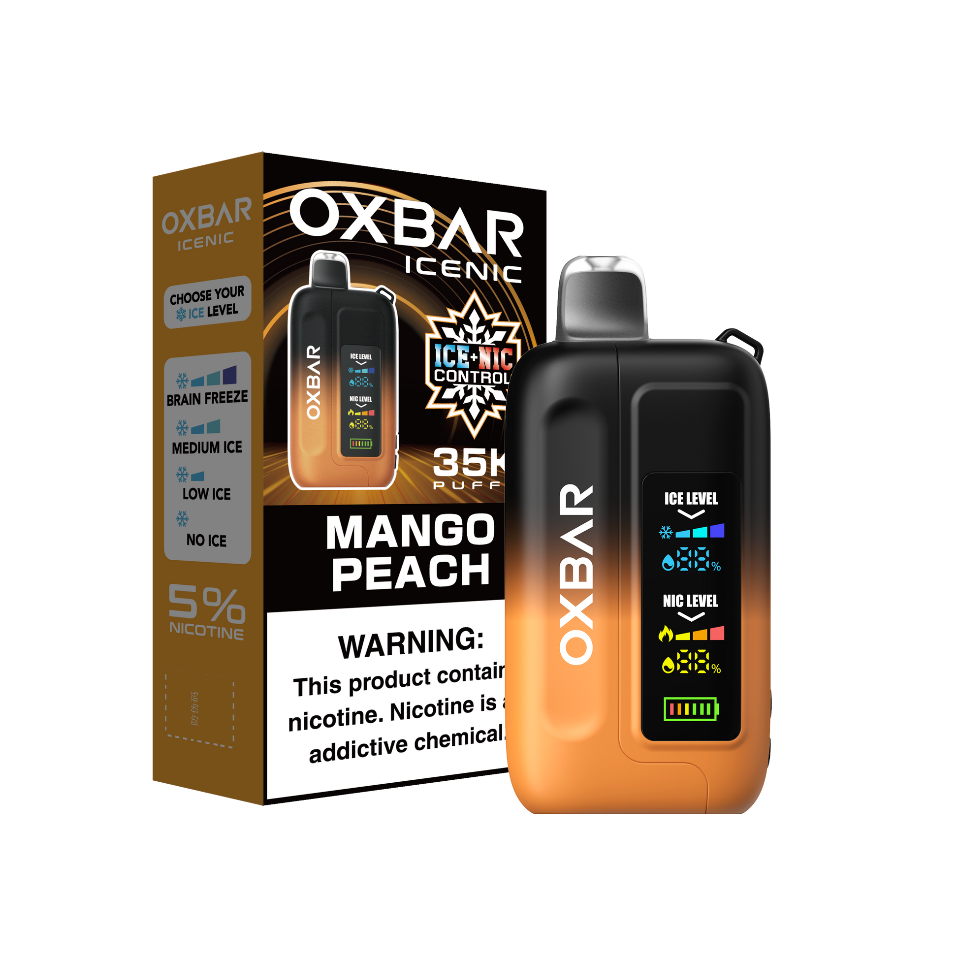 OXBAR 35 K ICE - NIC | MANGO PEACH