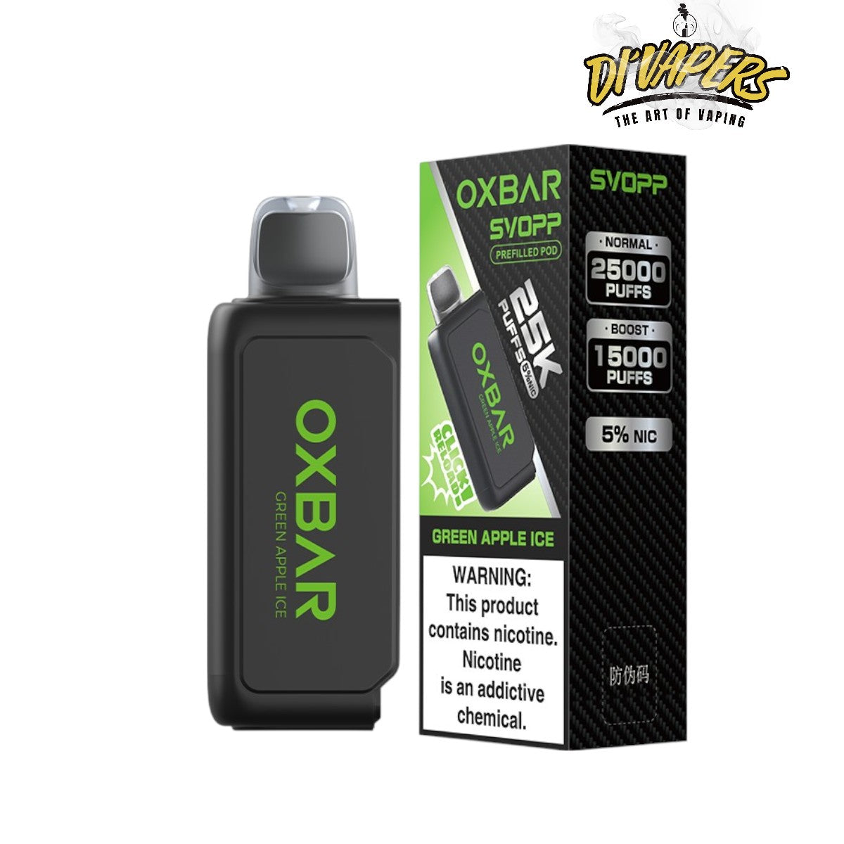 OXBAR SVOOP POD | GREEN APPLE ICE