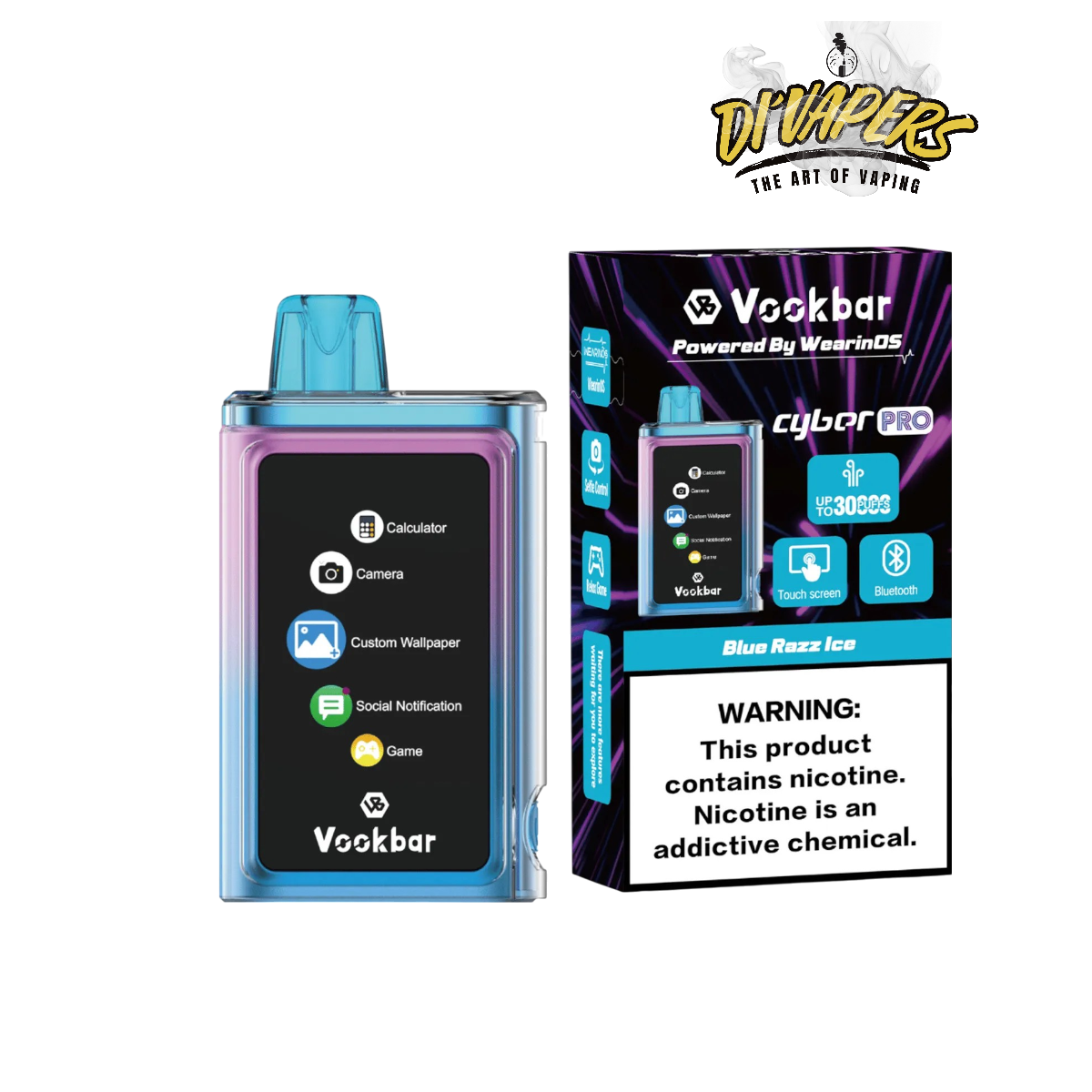 VOOKBAR CYBER PRO 30K | BLUE RAZZ ICE